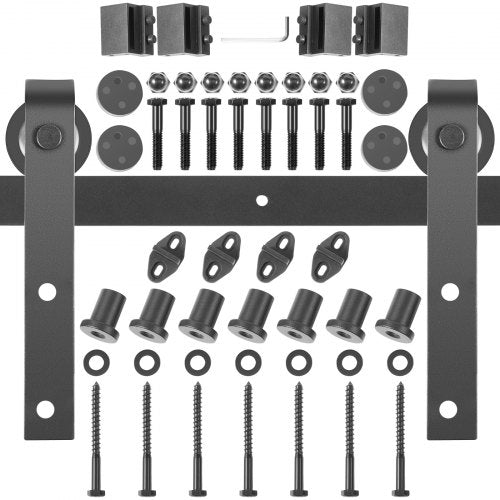 VEVOR Simple Sliding Barn Door Hardware Kit - Select Your Configuration - HDGCDGSMDJ9FTEQRCV0 - view 1
