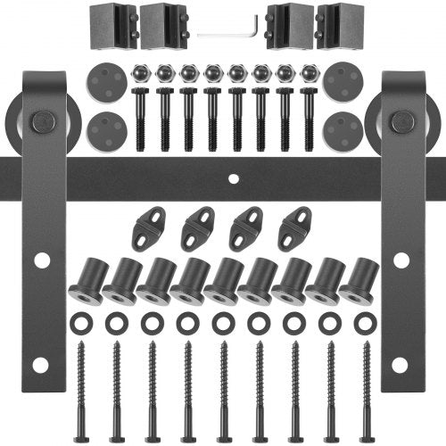 VEVOR Simple Sliding Barn Door Hardware Kit - Select Your Configuration - HDGCDGSMJ11FTH7B0V0 - view 1