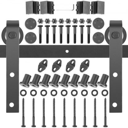 VEVOR Simple Sliding Barn Door Hardware Kit - Select Your Configuration - HDGCDGSMJ11FTH7B0V0 - view 1
