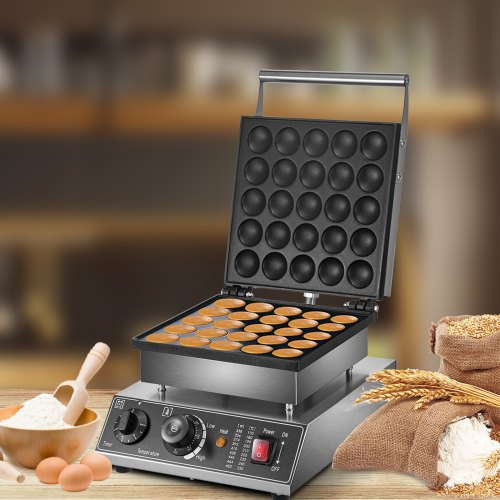 VEVOR Mini Dutch Pancake Maker, 1.7-Inch Diameter Mini Pancake Poffertjes Machine Electric Poffertjes for 25PCs Round Pancakes, 850W Commercial Pancake Maker, 50-300℃ Poffertjes Ma - HFBJ25KSXBXSB0001V1 - view 1
