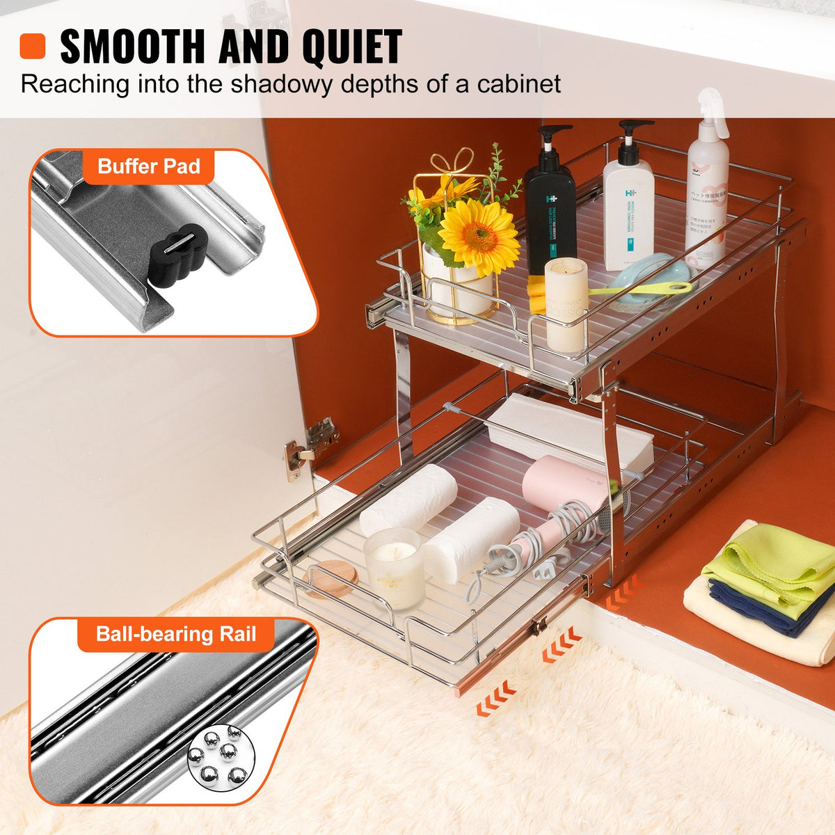 VEVOR Pull-Out Organizers - Select Your Configuration - HGS214W21D15H80OCV0 - view 3