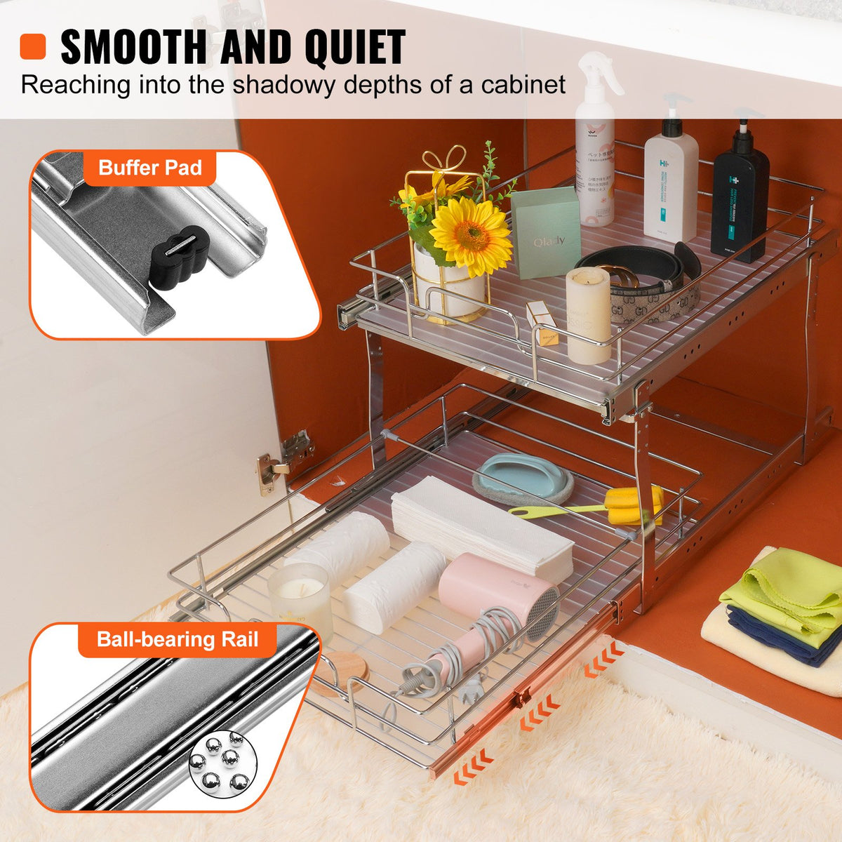 VEVOR Pull-Out Organizers - Select Your Configuration - HGS217W21D15HO4AUV0 - view 3
