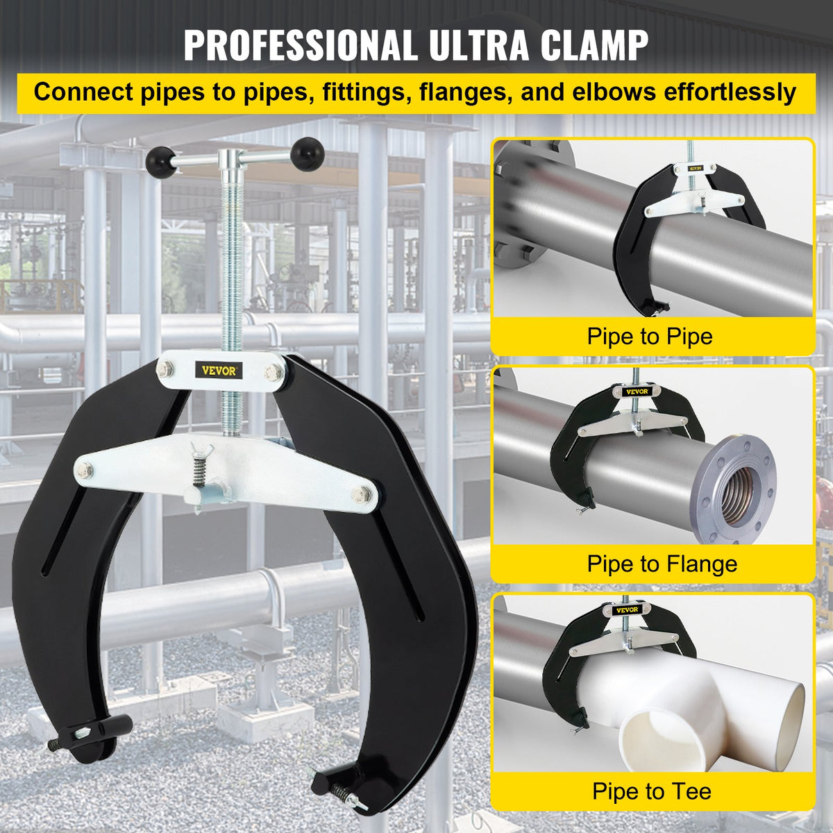 VEVOR Pipe Alignment Clamp - Select Your Configuration - HJDGQYCBD5-12U9P2V0 - view 2
