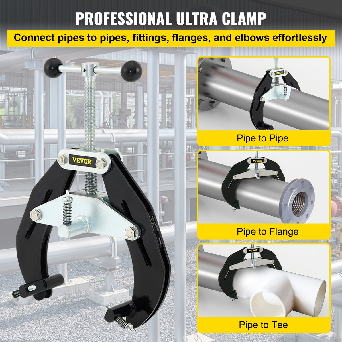 VEVOR Pipe Alignment Clamp - Select Your Configuration - HJDGQYCBDD2-6SEUMV0 - view 2