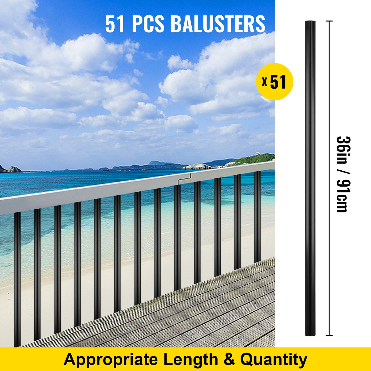 VEVOR Balusters & Spindles - Select Your Configuration - HJLGCYXB3650/VIXHV0 - view 3