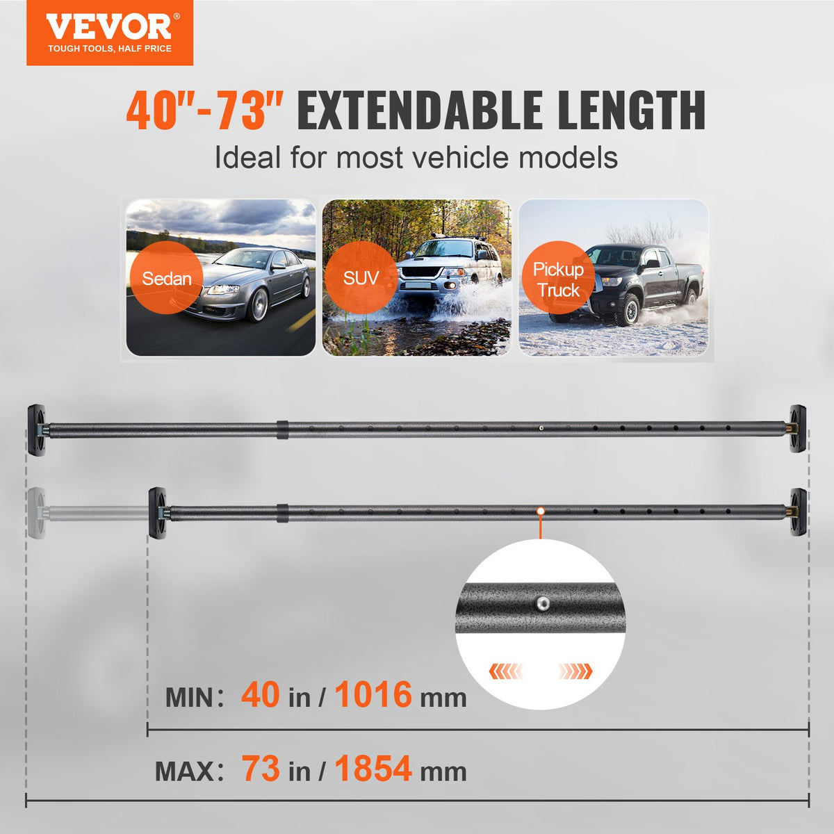 VEVOR Cargo Bars - Select Your Configuration - HL4073YCDJTKGI9DXV0 - view 2