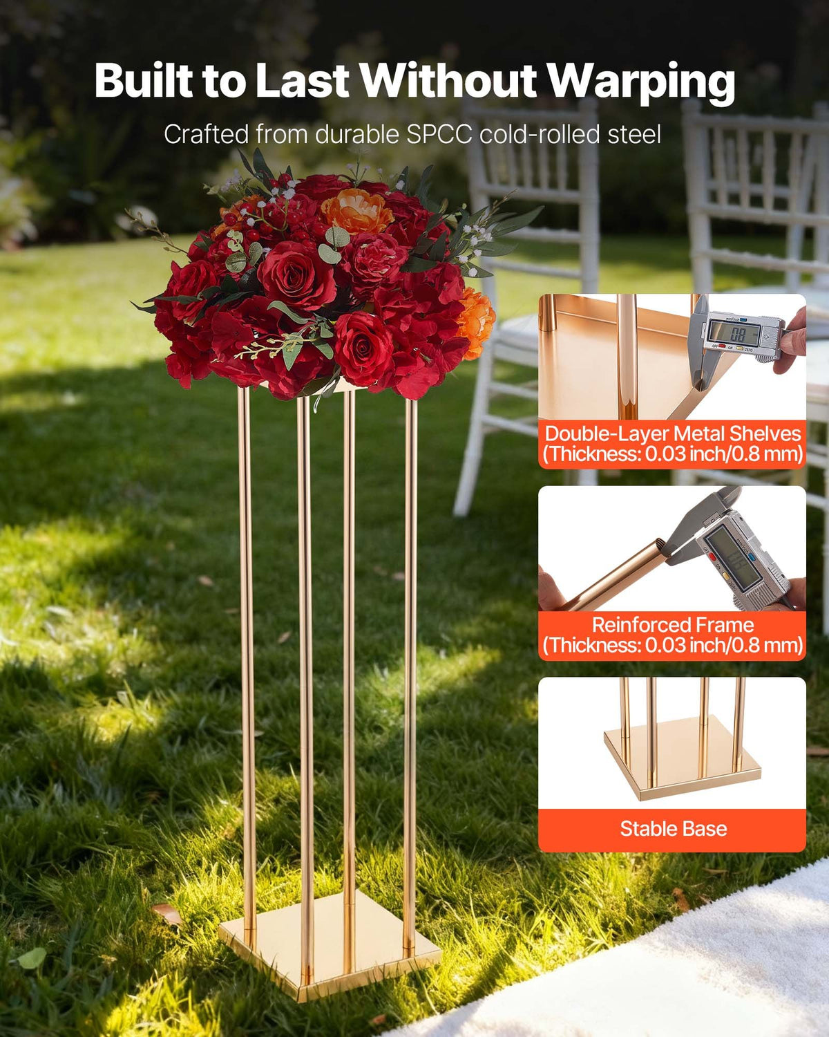 VEVOR Wedding Flower Rack - Select Your Configuration - HLHJLFT10J80A3YYA001V0 - view 3