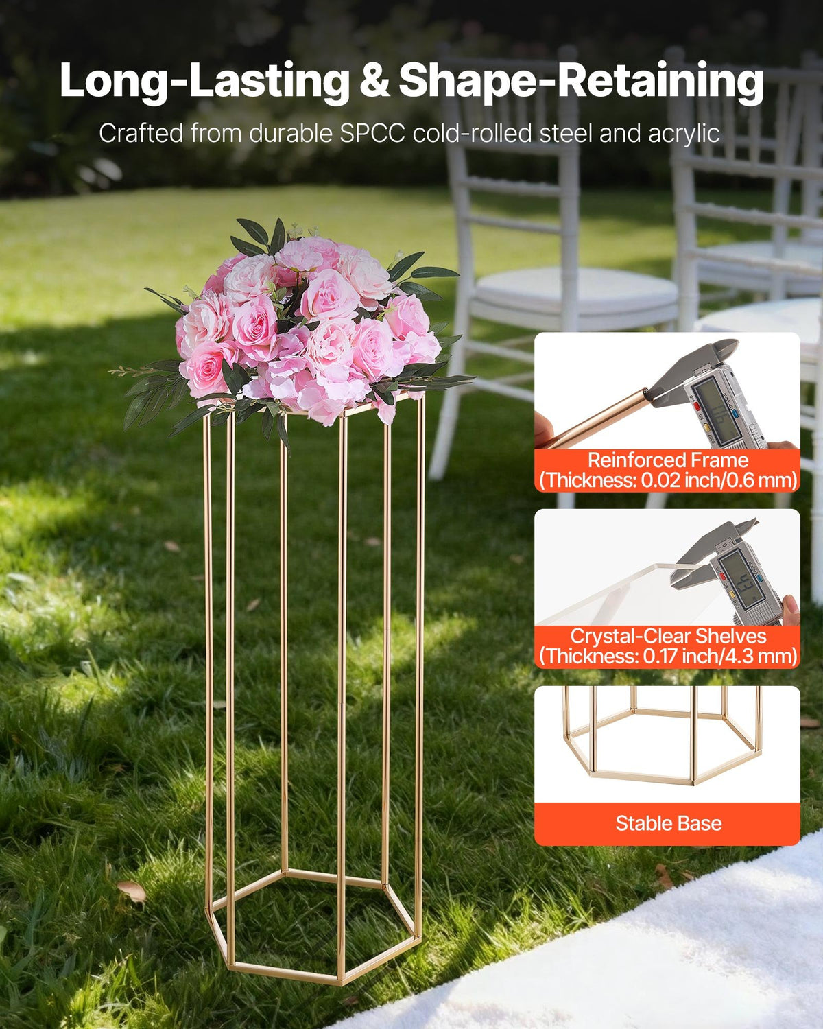 VEVOR Wedding Flower Rack - Select Your Configuration - HLHJLFT10J80XDSZ1001V0 - view 3