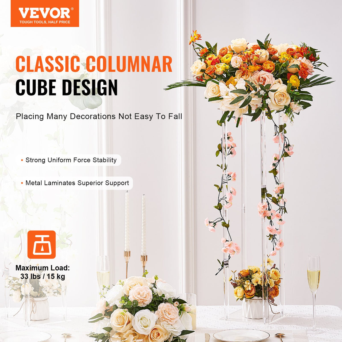 VEVOR Wedding Flower Rack - Select Your Configuration - HLHJLFTJXKTLPNM7WV0 - view 2