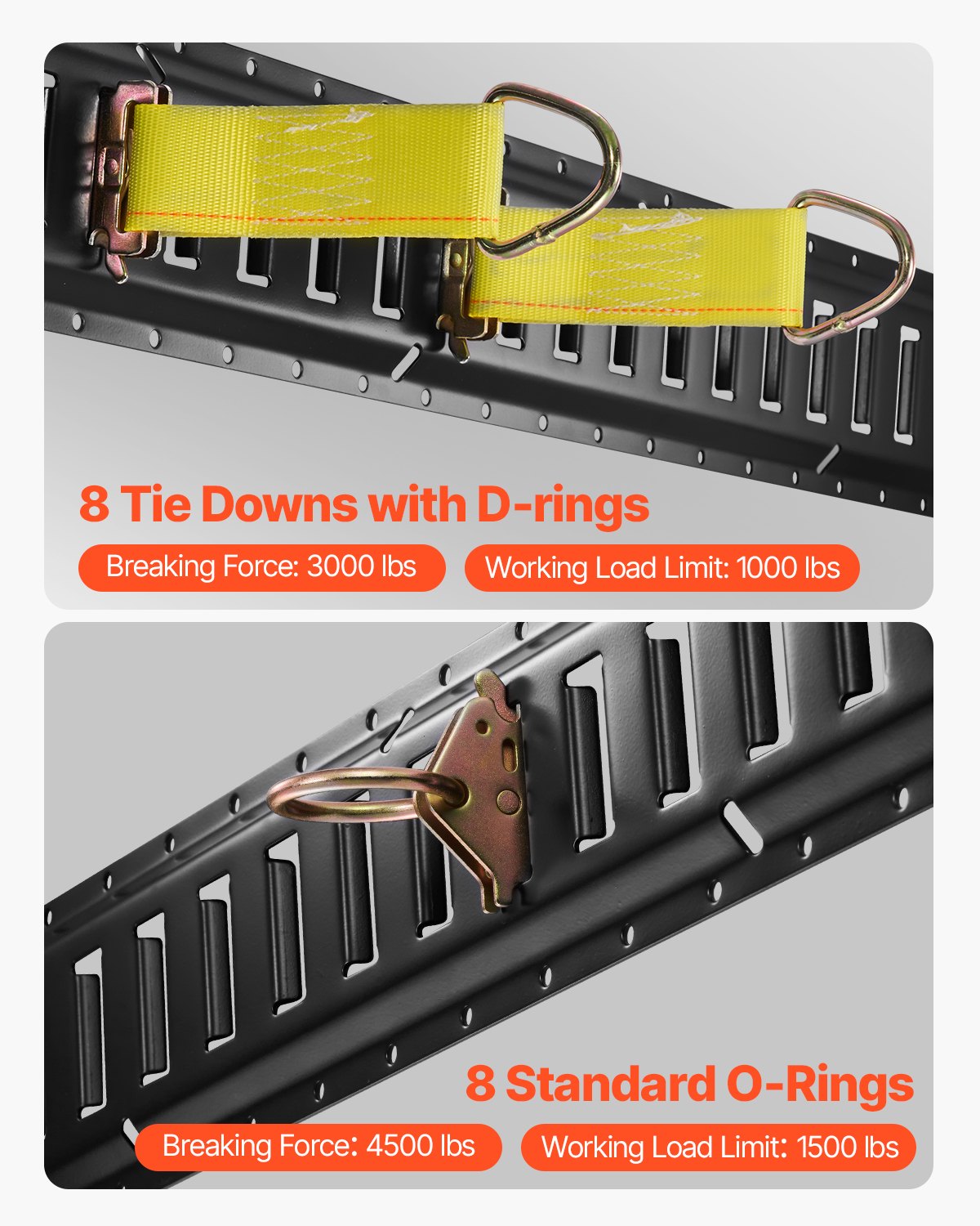 VEVOR E & X-Track Rails - Select Your Configuration - HSPSE5FT28PCSYVR0V0 - view 2