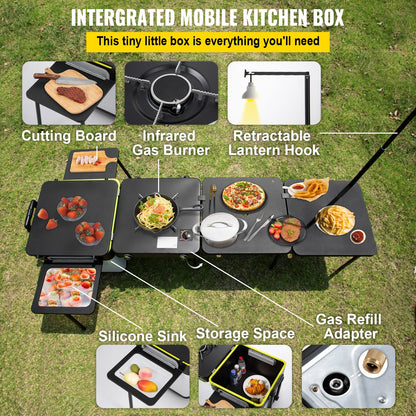 VEVOR Outdoor Camping Kitchen - Select Your Configuration - HWY45X47X53CMV3FSV0 - view 3