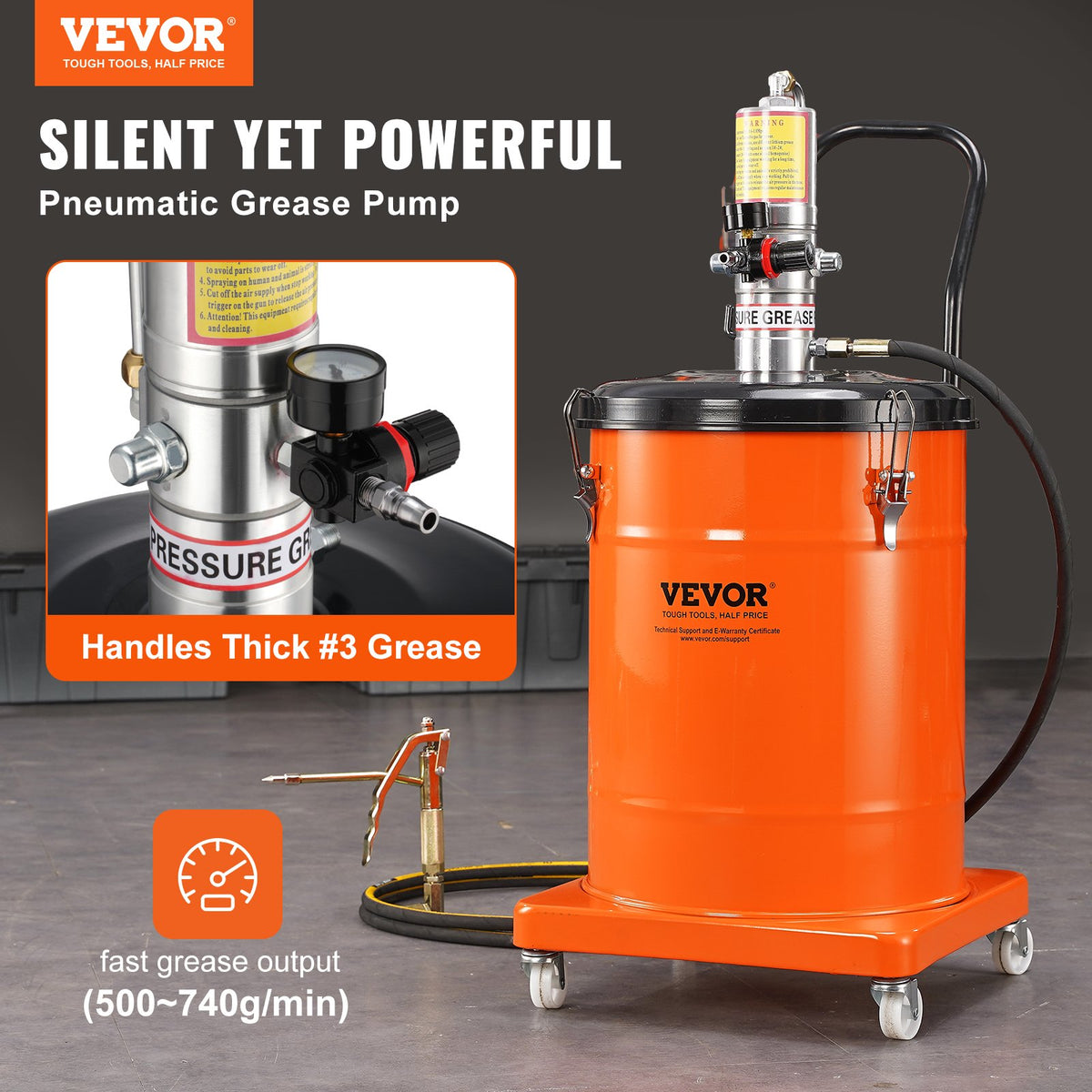 VEVOR Grease Pump - Select Your Configuration - HYJ10JLDT000J2IBRV0 - view 2