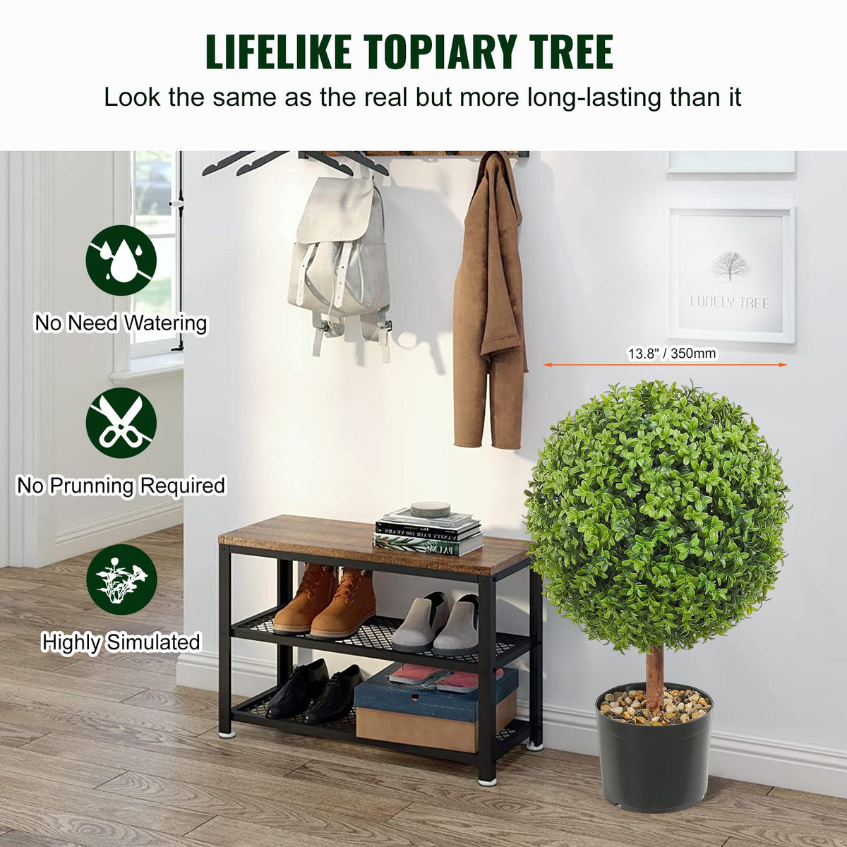 VEVOR Artificial Topiaries - Select Your Configuration - HYMRGXJS24YCVVYKMV0 - view 2