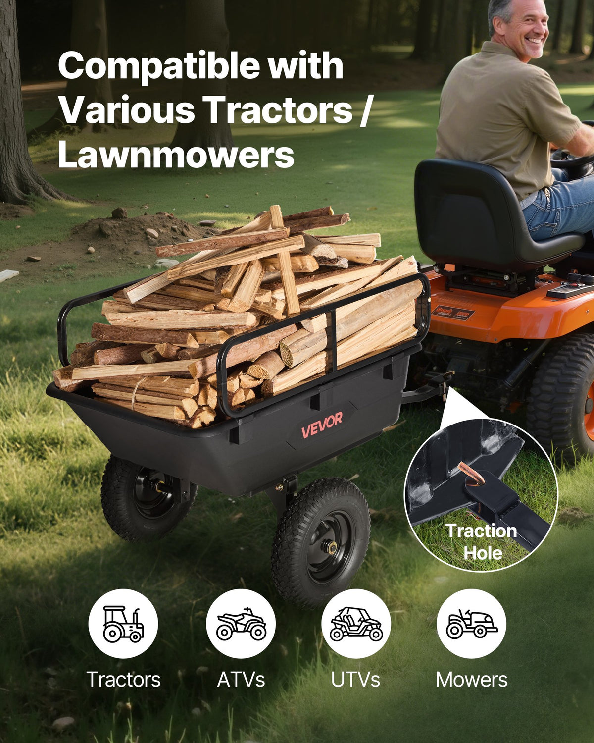 VEVOR Garden Trailers