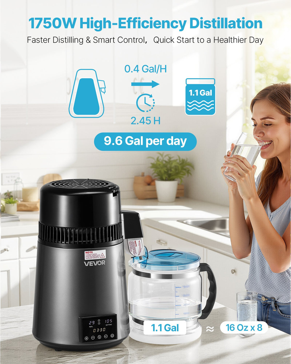 VEVOR Water Distiller - Select Your Configuration - ICKZBXGZLSJZ93AL2001V1 - view 2