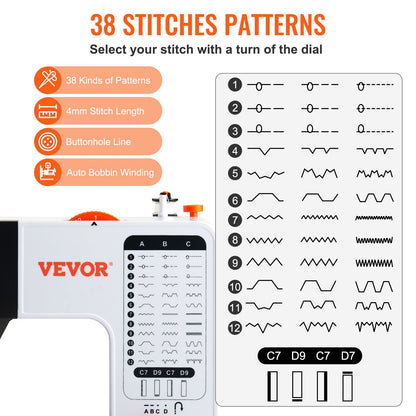 VEVOR Household Sewing Machine - Select Your Configuration - J400MIN18W385RIUIV1 - view 3