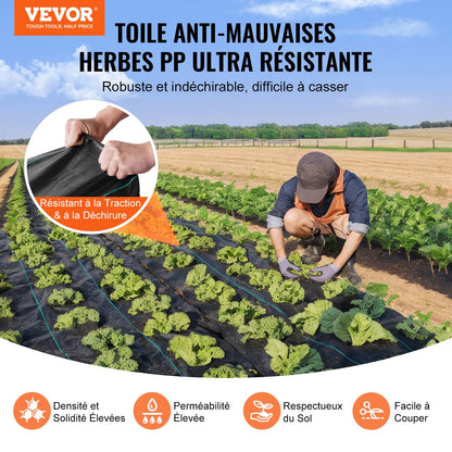 VEVOR PP Weed Barrier Fabric and Others - Select Your Configuration - JBXBZ1M50M10FFBU9V0 - view 2