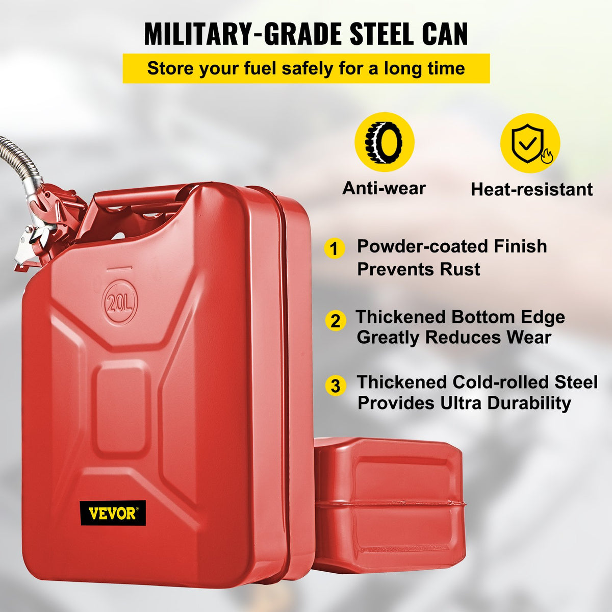 VEVOR Utility Portable Fuel Tanks - Select Your Configuration - JBYTHSBDDWC3L44IJV0 - view 3