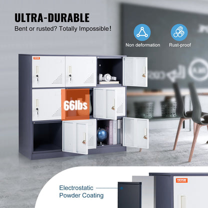VEVOR Metal Locker - Select Your Configuration - JCJHSBMY33180TSQWV0 - view 3