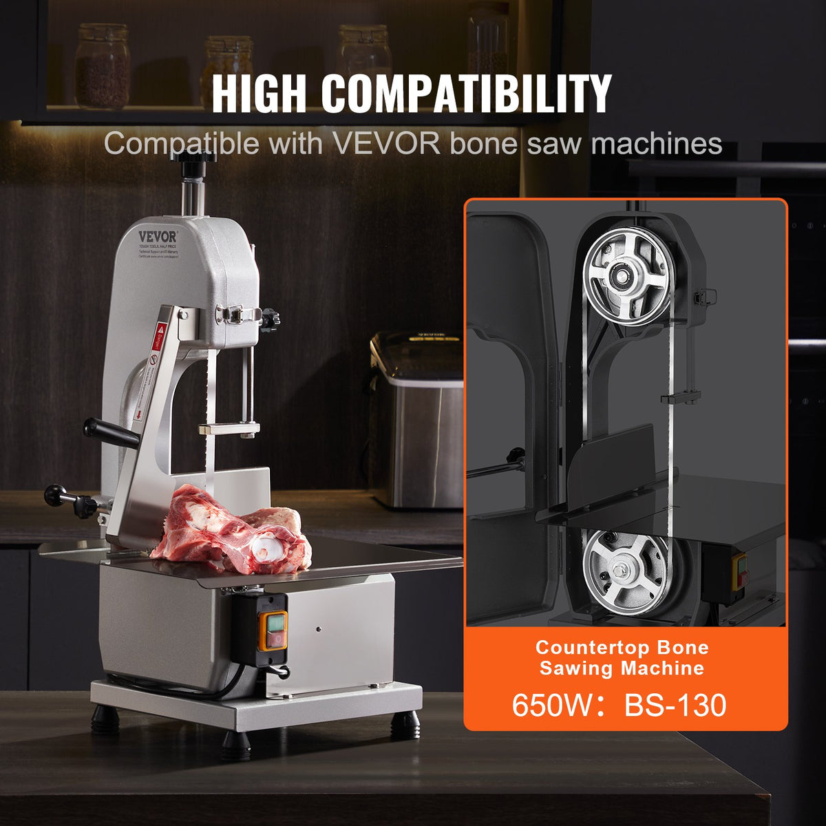 VEVOR Bone Saw Machine - Select Your Configuration - JGJJT1300MM18ZTDVV0 - view 3