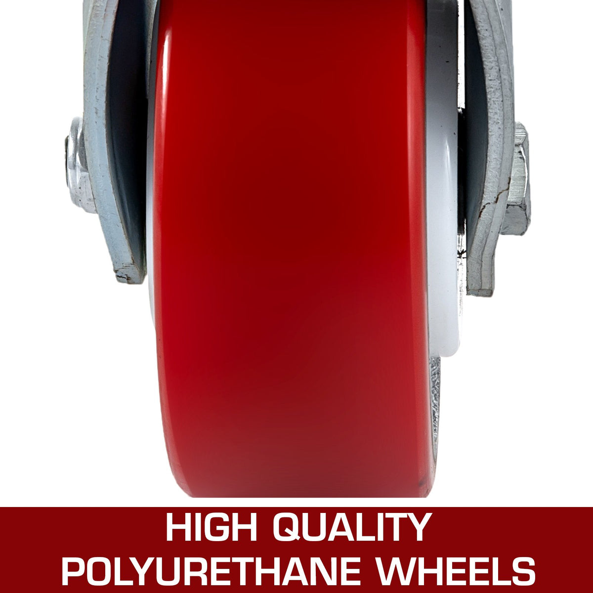 VEVOR 6 in Polyurethane Caster Wheels, Set of 4 - product view 3