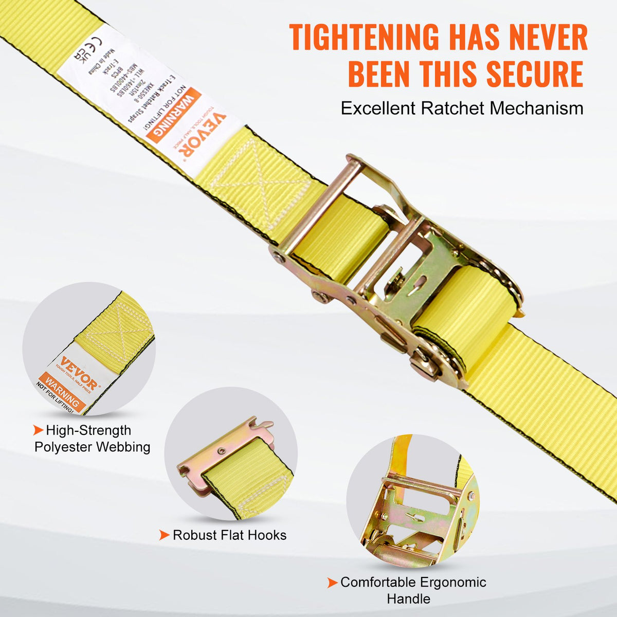 VEVOR Ratchet Strap - Select Your Configuration - JLDJETRACK2X1CSXCV0 - view 3