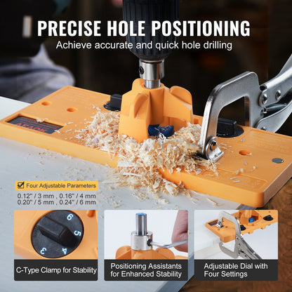 VEVOR Hinge Jig Drilling Hole - Select Your Configuration - JLDWKKQMINIS40G22V0 - view 3