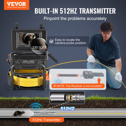 VEVOR Sewer Camera - Select Your Configuration - JLKXSGDNKJ9YXJXLGV1 - view 2