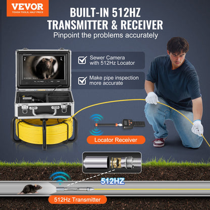 VEVOR Sewer Camera - Select Your Configuration - JLKXSGDNKJ9YZEEGTV1 - view 2