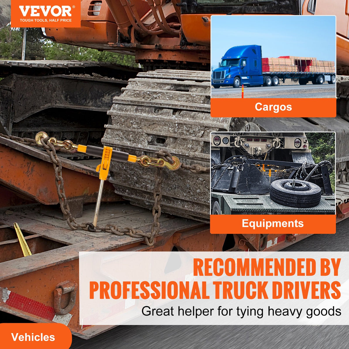 VEVOR Ratchet Chain Binders - Select Your Configuration - JLLJQBJHTS516OK9UV0 - view 2