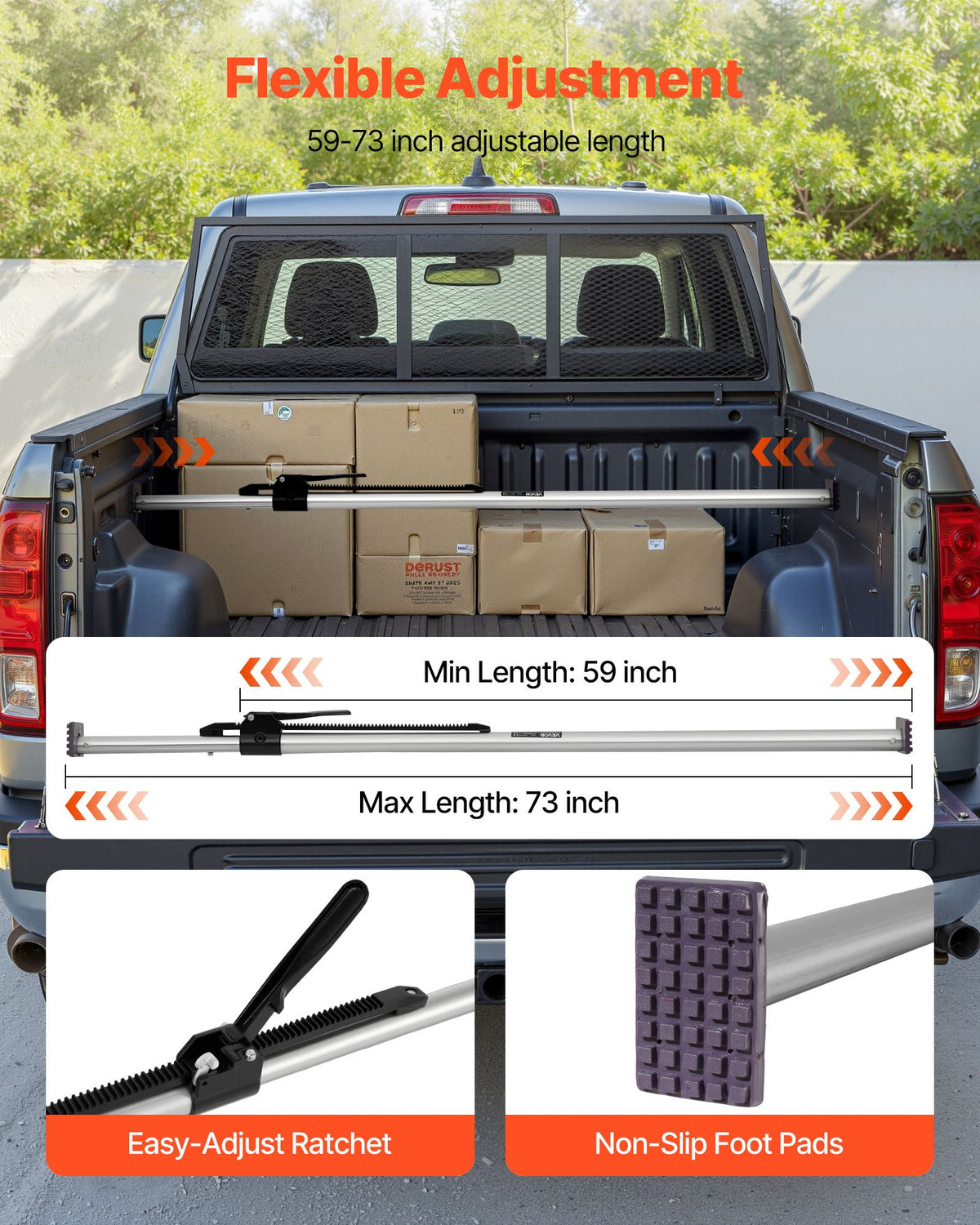 VEVOR Cargo Bars - Select Your Configuration - JLSSSHL1JTJL3FYT1001V0 - view 3