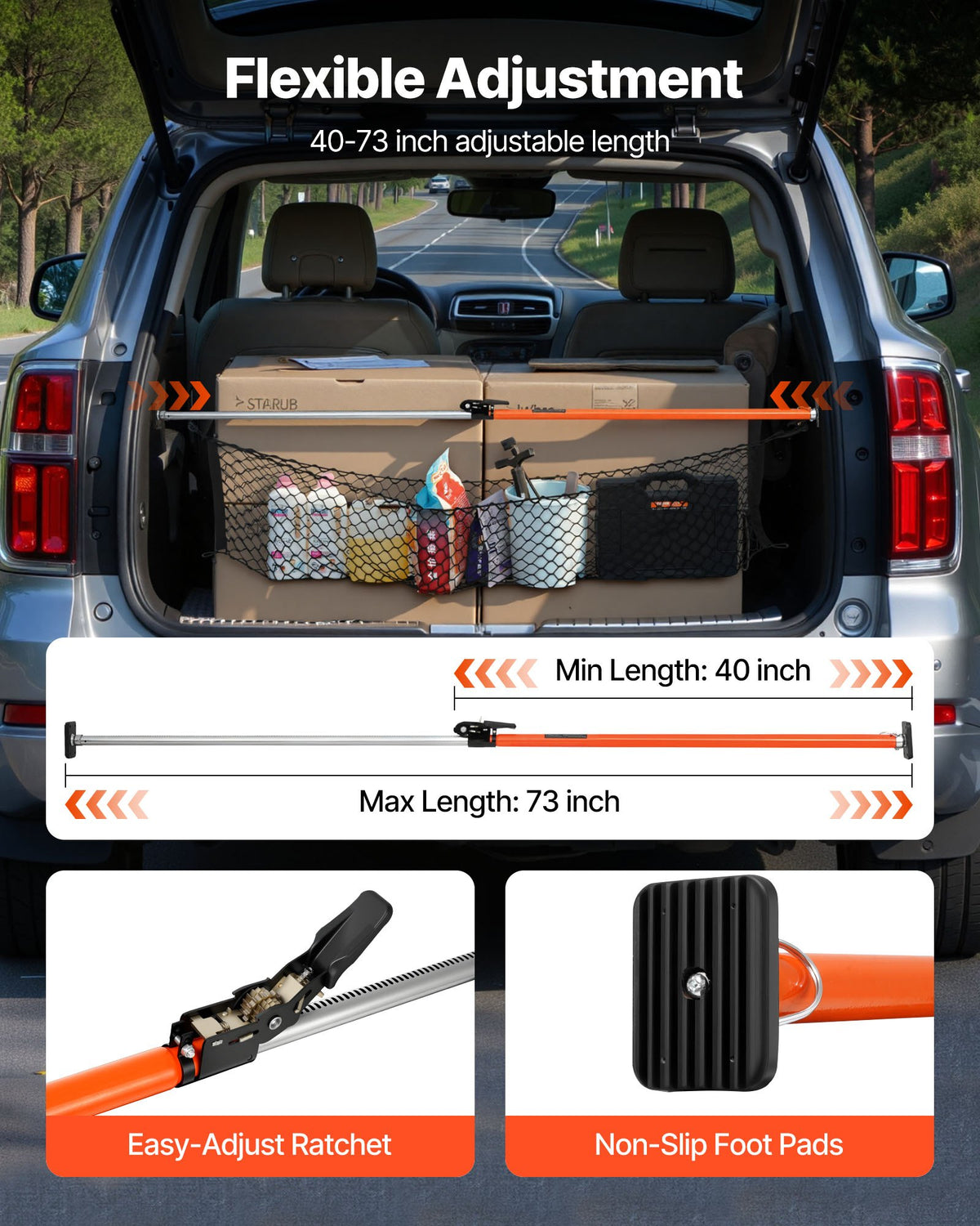 VEVOR Cargo Bars - Select Your Configuration - JLSSSHL1JTJLL57AO001V0 - view 3
