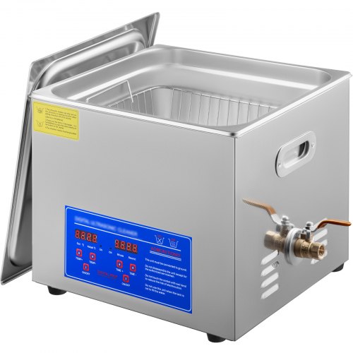 VEVOR 15L Ultrasonic Cleaner with Digital Timer&Heater Professional Ultrasonic Cleaner 40kHz Advanced Ultrasonic Cleaner 110V for Wrench Screwdriver Repairing Tools Industrial Parts Mental Cleaning - JPS-60ACSBQXJ0001V1 - view 1