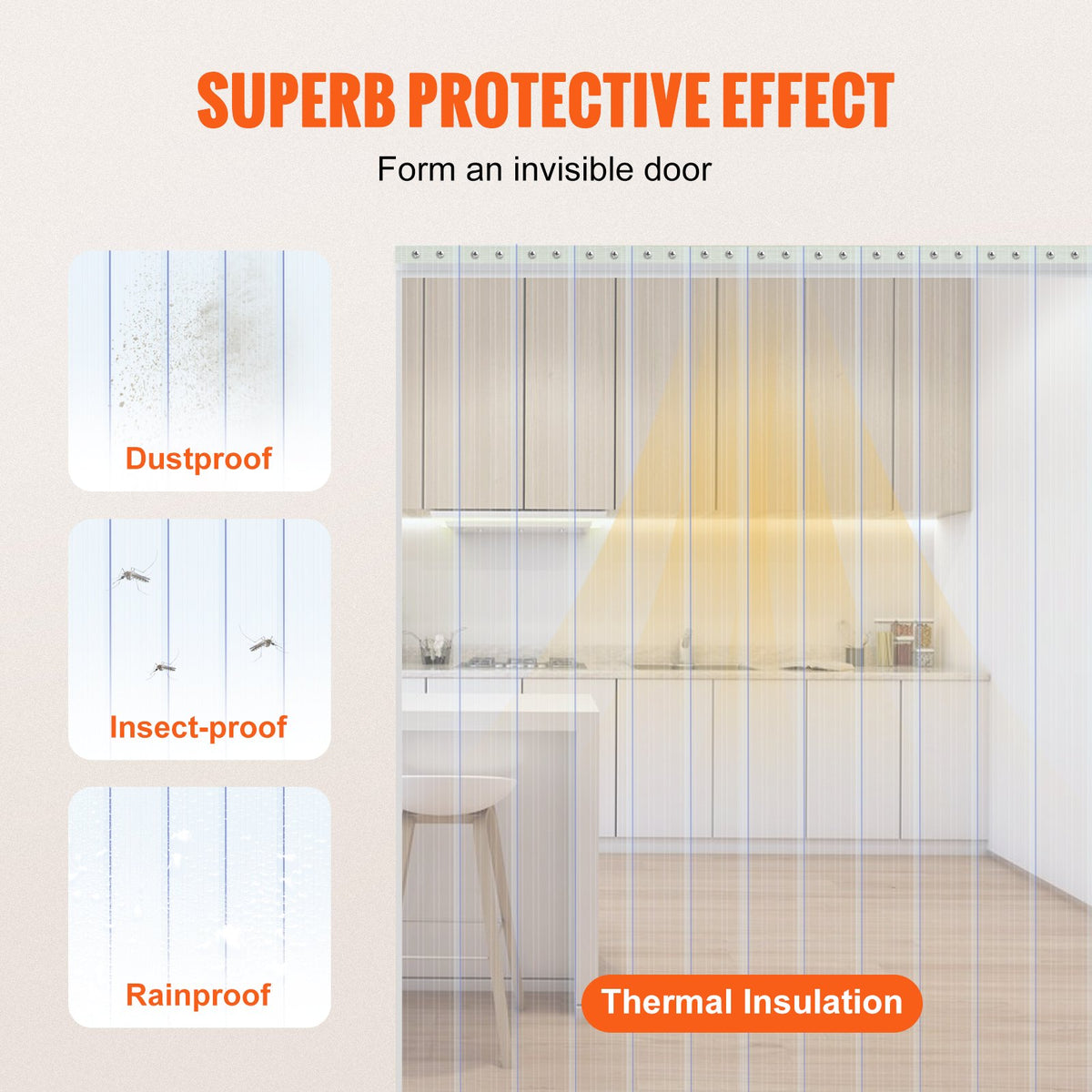 VEVOR Strip Curtains - Select Your Configuration - JPVC164X81PCSCNTTV0 - view 3
