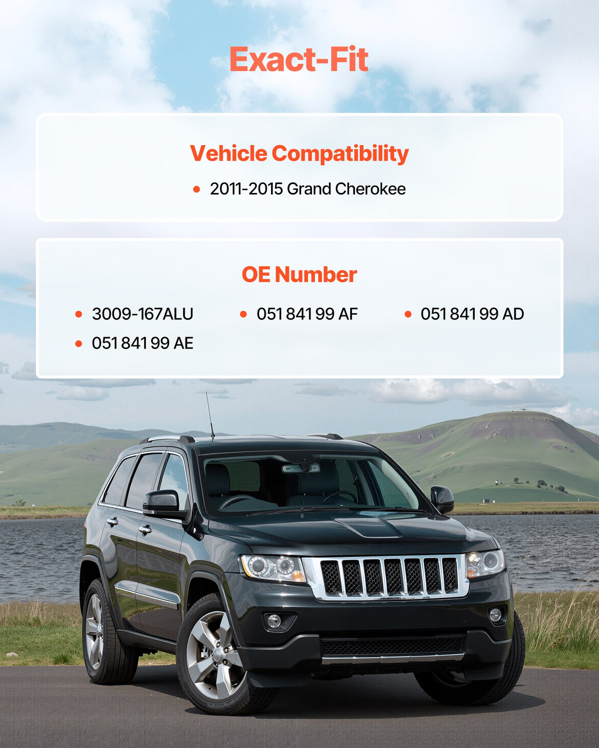 VEVOR Intake Manifold, with Gasket, Engine Intake Manifold Assembly Compatible with 2011-2015 Grand Cherokee, Manifold Replacement Replace 3009-167ALU, 051 841 99 AF, 051 841 99