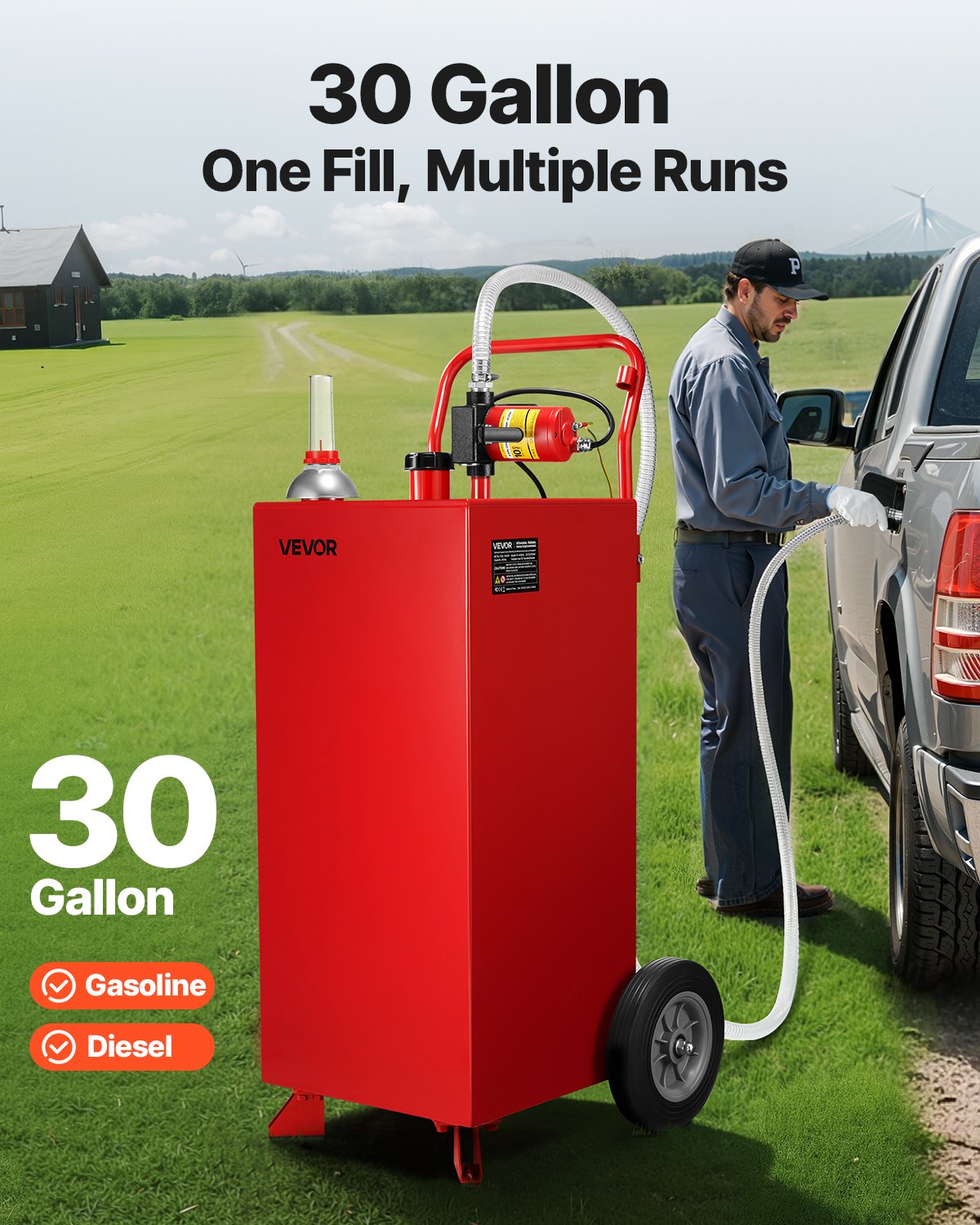VEVOR Metal Fuel Caddies - Select Your Configuration - JSJYCDDBCYQYTTGCS001V9 - view 2