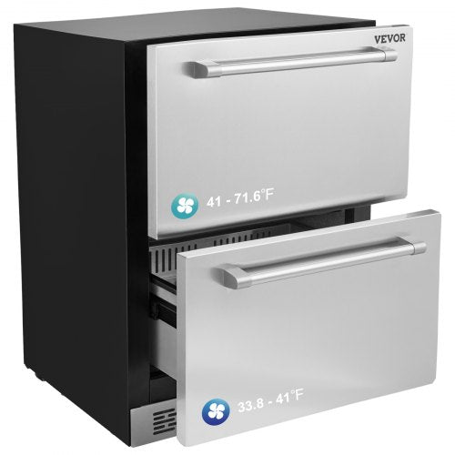 VEVOR Undercounter Drawer Fridge - Select Your Configuration - JXCTBX24YCHSRX347V1 - view 1