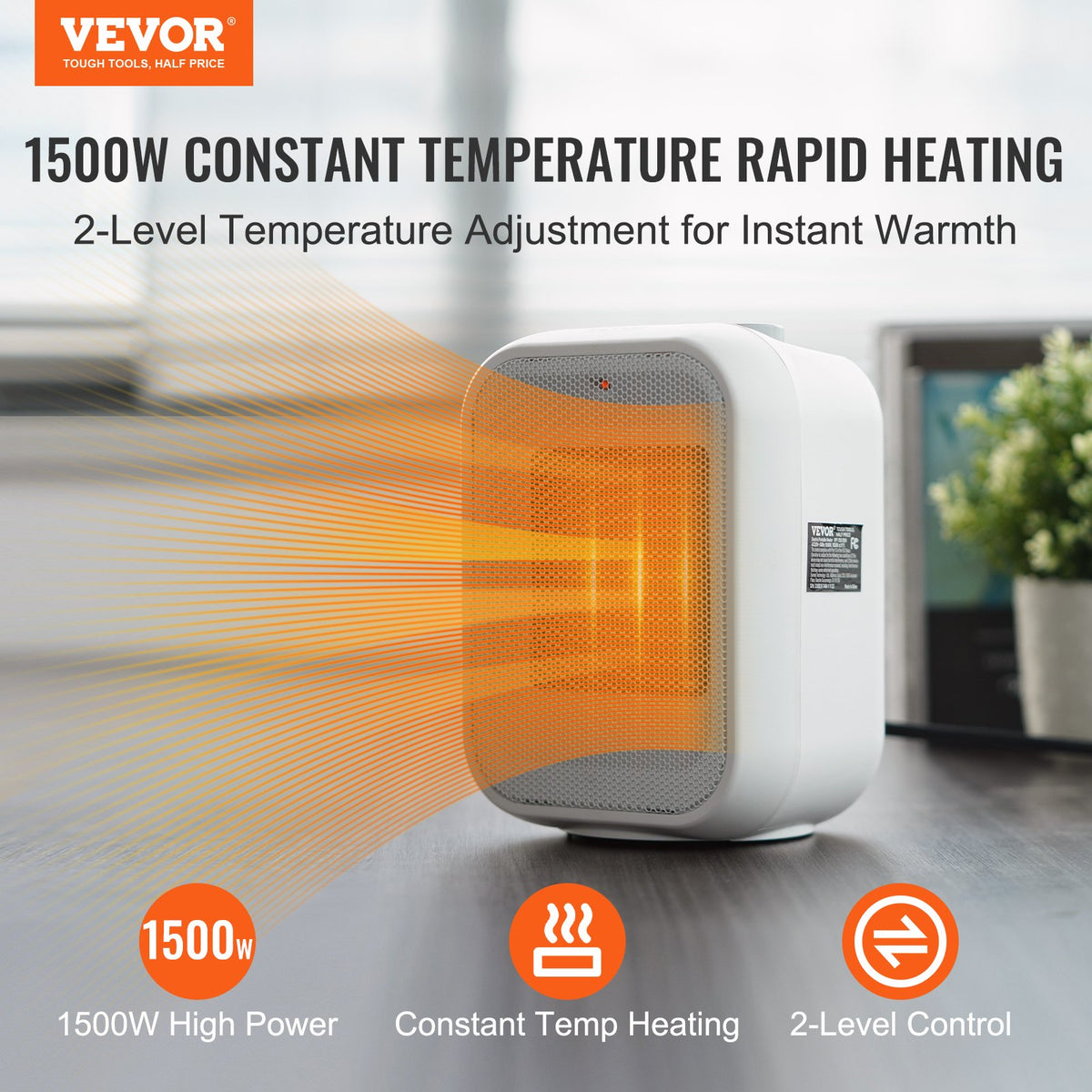 VEVOR Ceramic Heaters - Select Your Configuration - JXKDDJRQ15005M880V1 - view 2