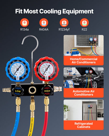 VEVOR AC Gauge Set - Select Your Configuration - JXLMB3TLDSTXRAMFL001V0 - view 3