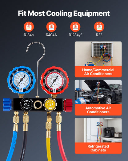 VEVOR AC Gauge Set - Select Your Configuration - JXLMB4TLDSTXOAEMC001V0 - view 3