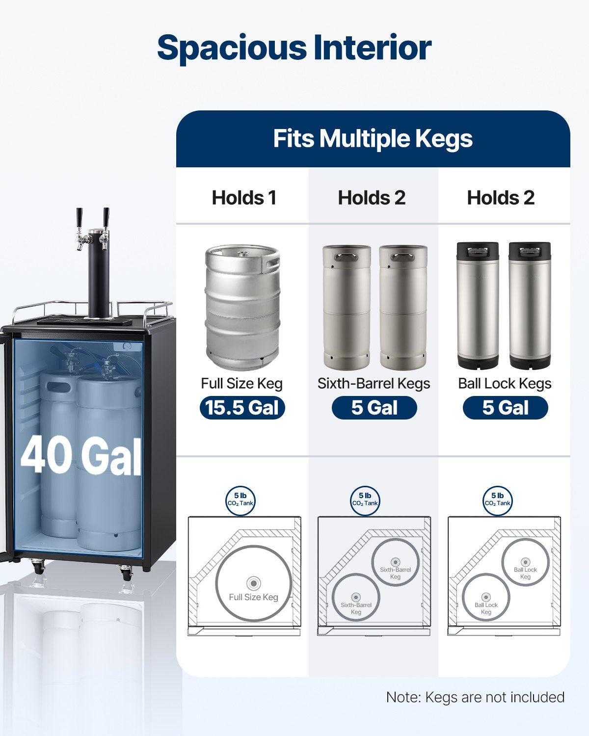 VEVOR Vertical Kegerator Key Dispenser