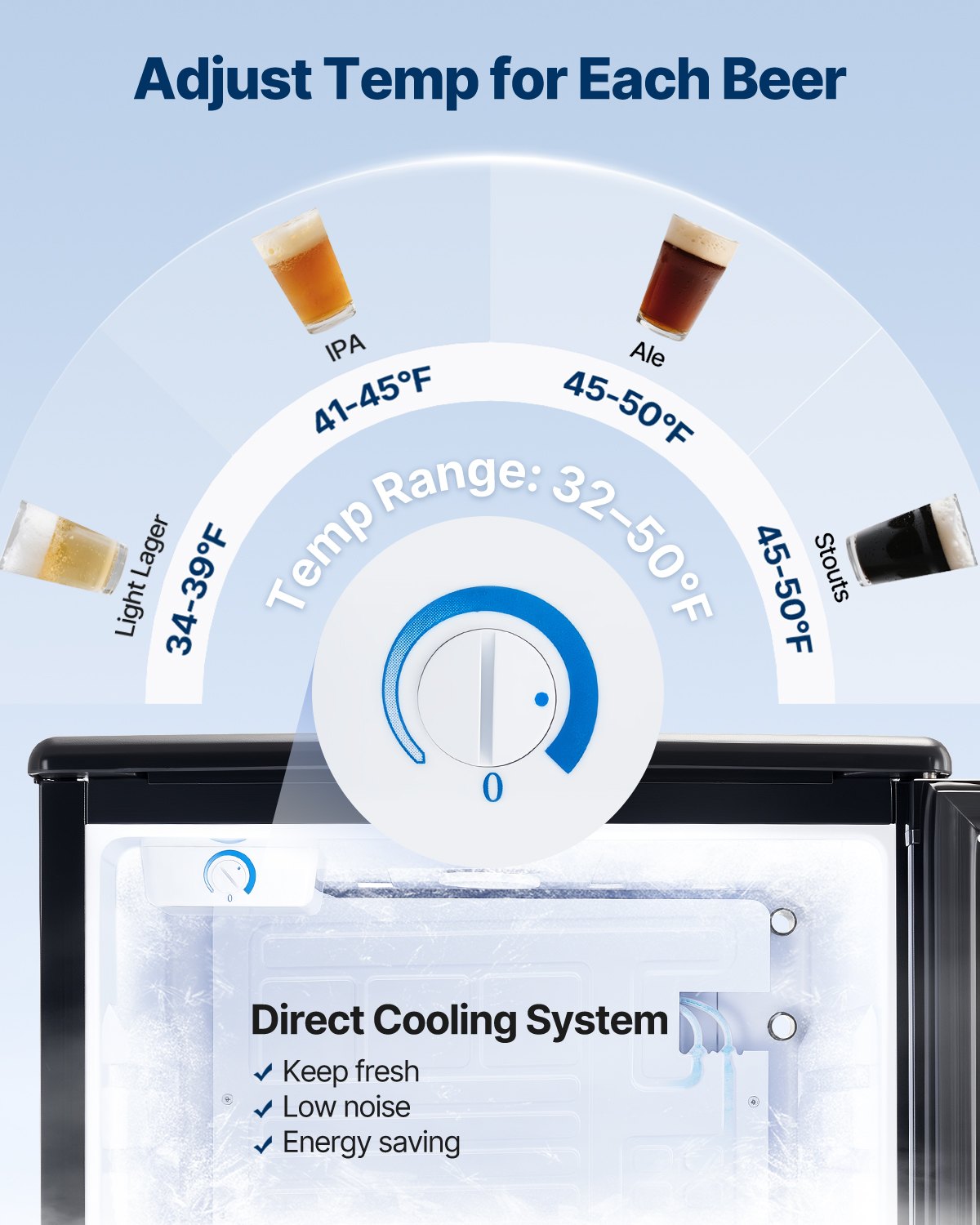 VEVOR Vertical Kegerator Key Dispenser