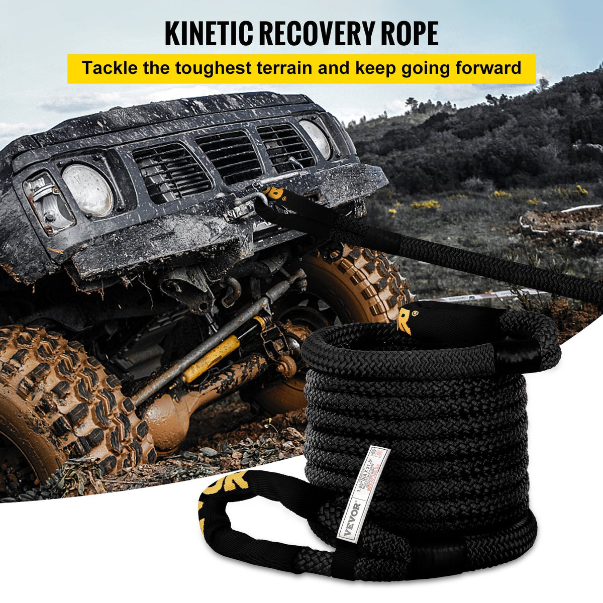VEVOR Tow Strap - Select Your Configuration - JYSBHS5230032TQEEV0 - view 2