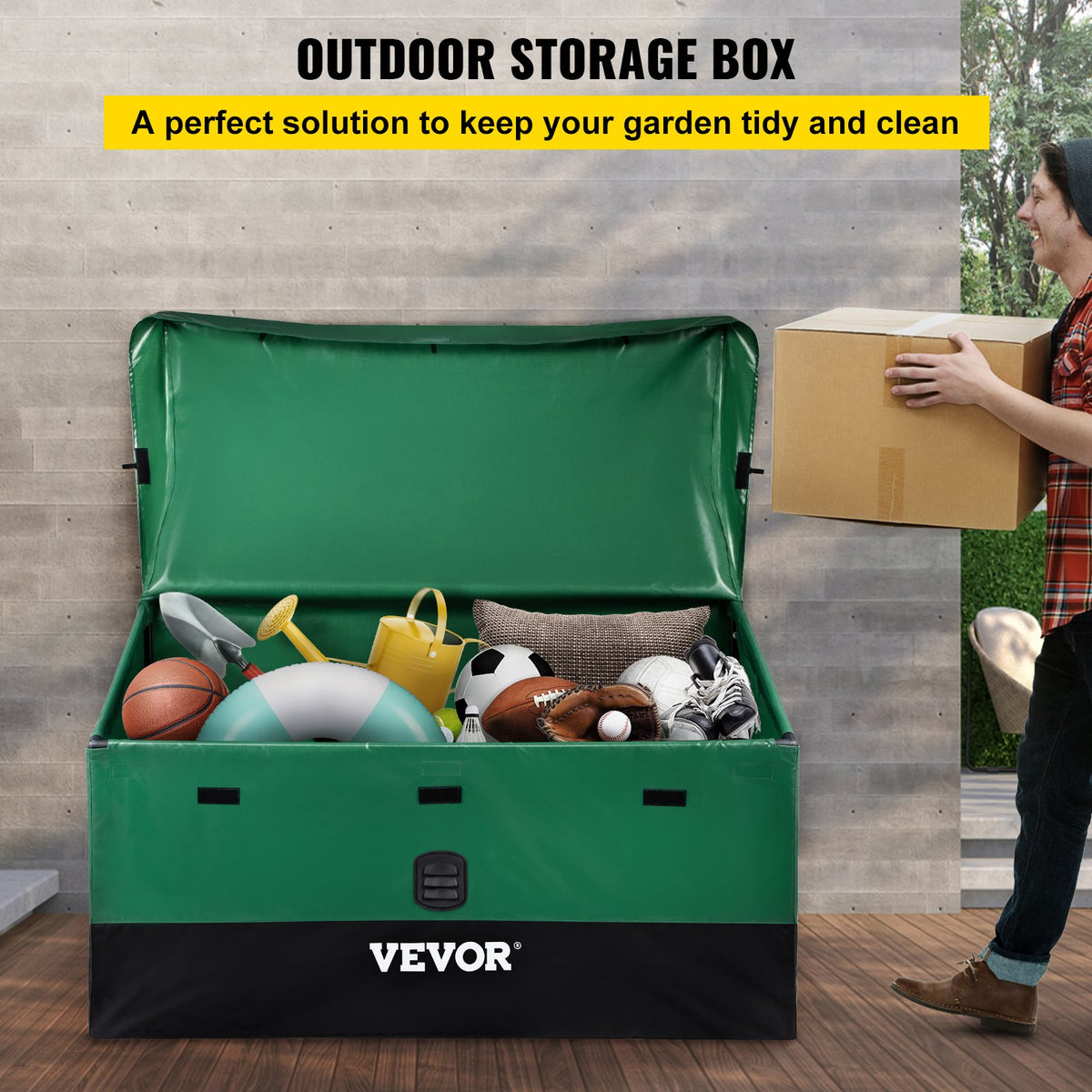 VEVOR Outdoor Storage Box - Select Your Configuration - JYXBXSHWCW100NKVFV0 - view 2