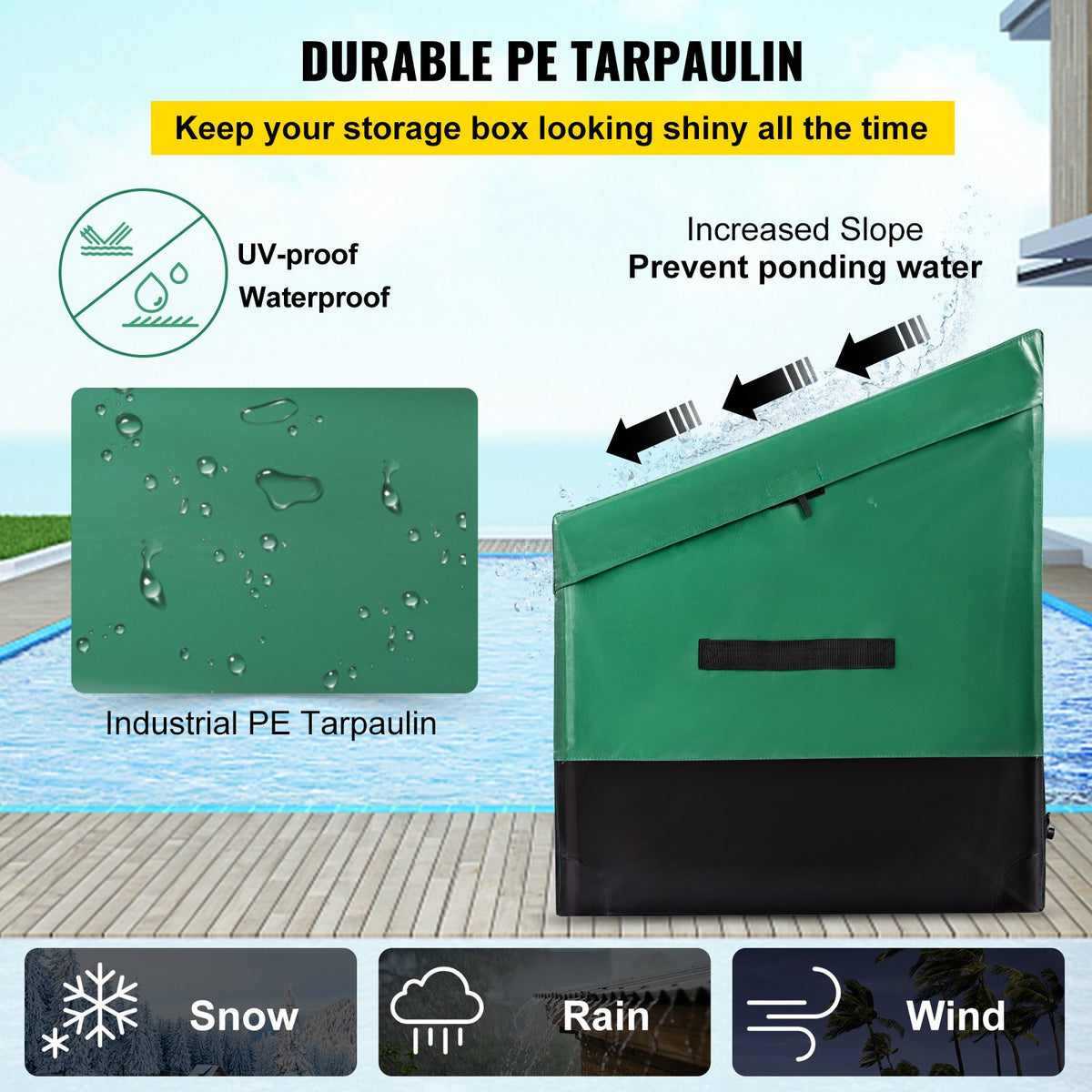 VEVOR Outdoor Storage Box - Select Your Configuration - JYXBXSHWCW100NKVFV0 - view 3