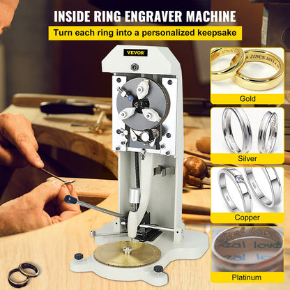 VEVOR Inside Ring Engraver Double Sided Dial Ring Engraver Stamper 1.5mm-2.0mm Character Letter Block Ring Engraver Machine for Rings Inner Engraving - JZNKKZJ0000000001V0 - view 2