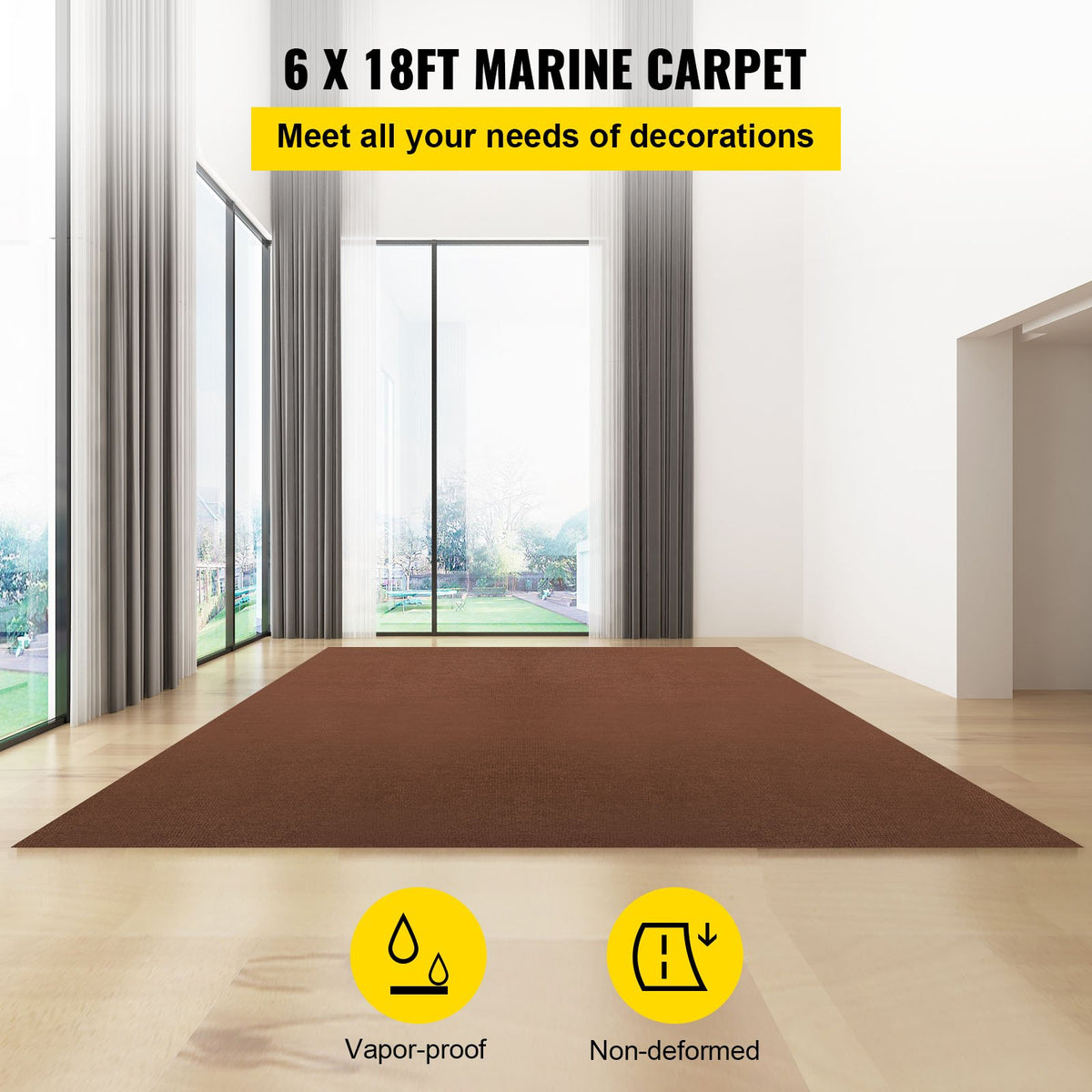 VEVOR Roll Carpet - Select Your Configuration - JZXWDT1.85.5MRHM5V0 - view 2