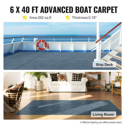 VEVOR Marine Carpet Rolls - Select Your Configuration - JZXWDTHS1.8X12M01V0 - view 2