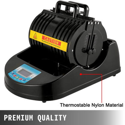 VEVOR Mug Heat Press 1300W Mug Press Black Heat Press Bottle Multifunctional Cup Mug Sublimation Heat Press Machine Mug Press for Transferring Pictures with 11oz, 280mmm Mugs Heating Accessories - KBJP6800-02BK0001V1 - view 2