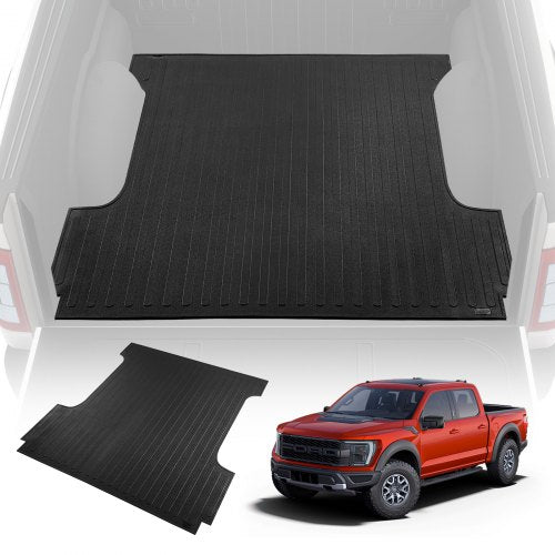 VEVOR Truck Bed Mat, Fits for 2015-2023 Ford F150 5.5 FT Short Bed, 66.5" x 64" Rubber Truck Bed Liner, 1/4" Thick Bed Mat Car Accessories for All-Weather Protection, Prevent - KCCCDFTF1502DR5ZTV0 - view 1